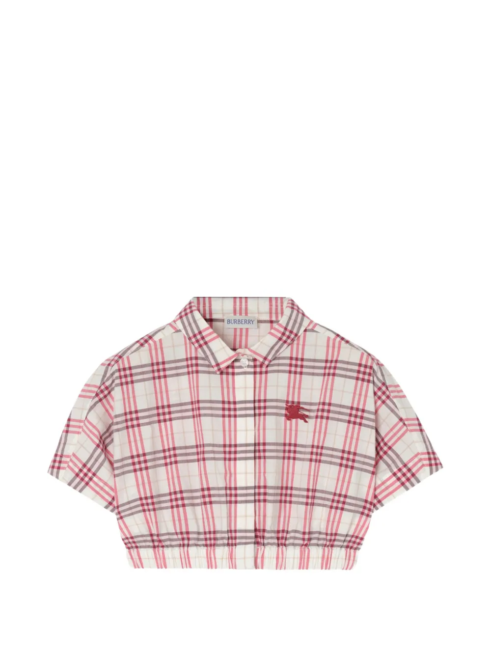 Burberry Kids Check cotton shirt - Nude