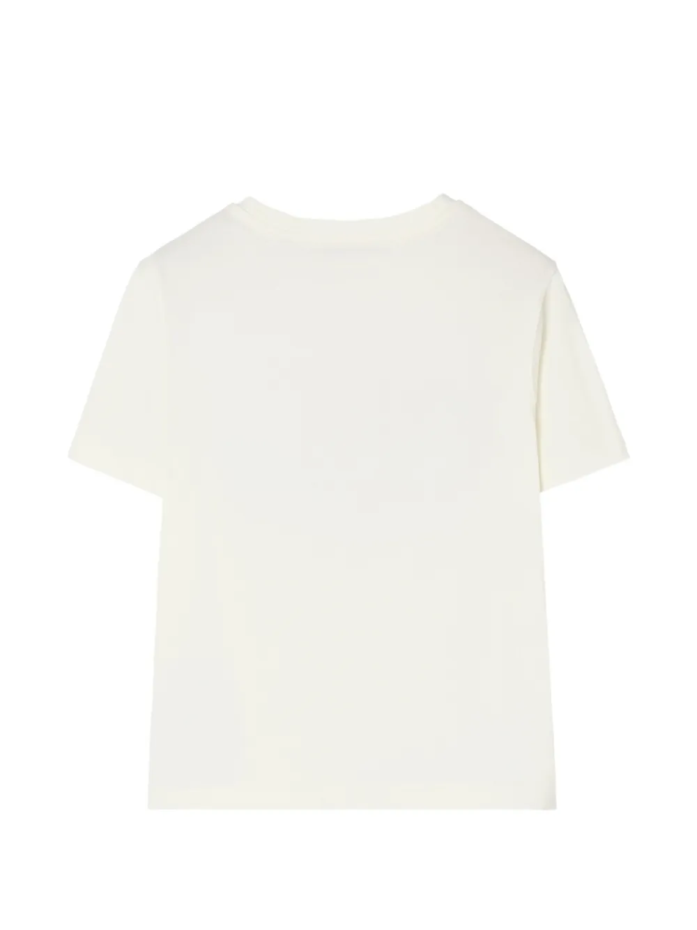 Burberry Kids Knight Stamp katoenen T-shirt Beige