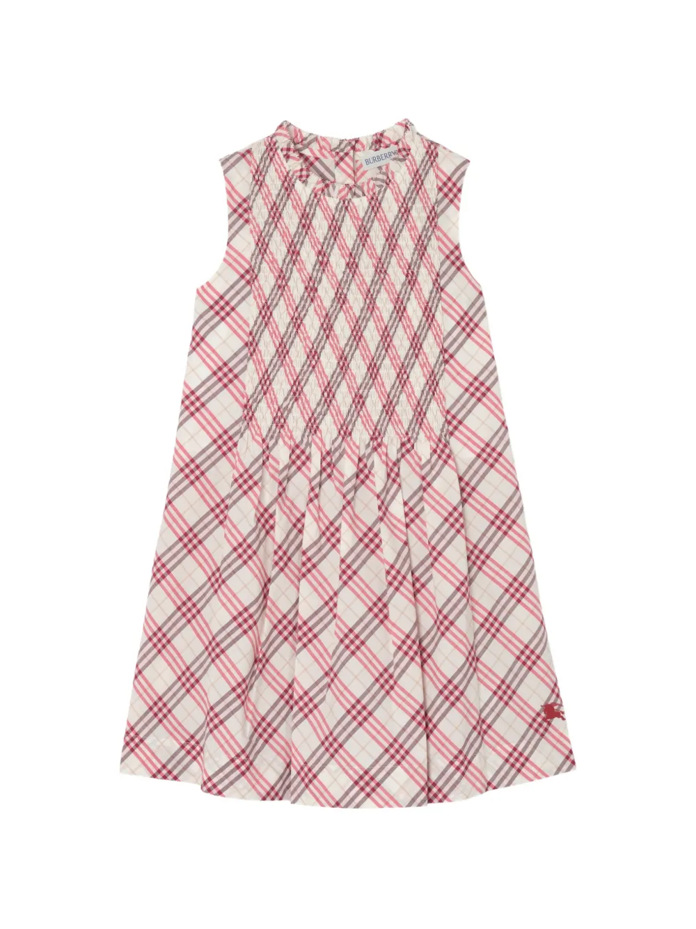 Burberry Kids Check cotton dress - Toni neutri