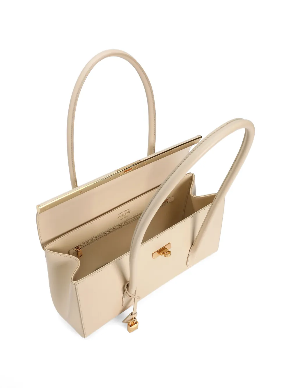 Dolce & Gabbana Marlene shopper met hangslot Beige