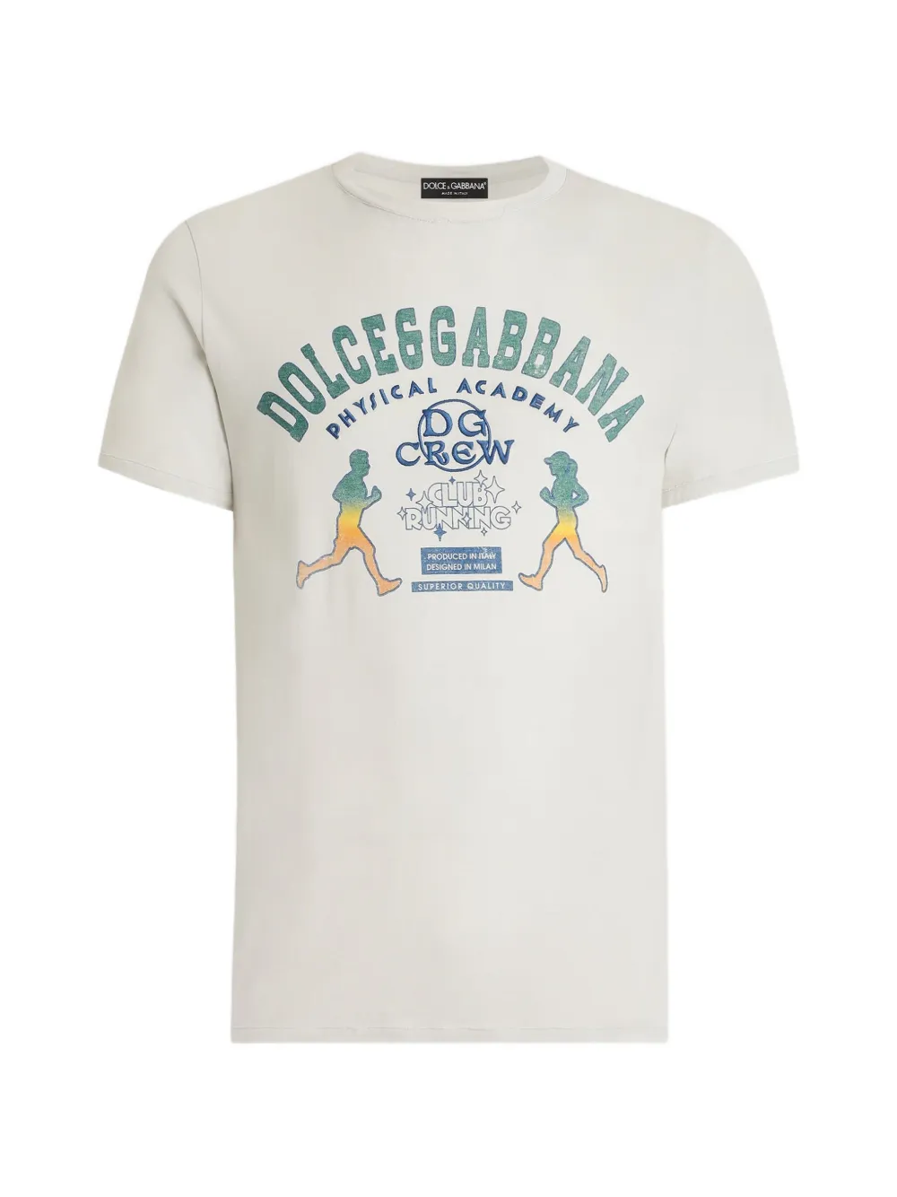 Dolce & Gabbana crew-neck graphic T-shirt - Toni neutri