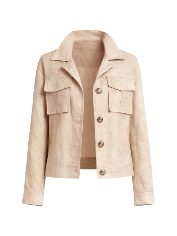 Elie Saab Chest-pocket Jacket in Neutrals