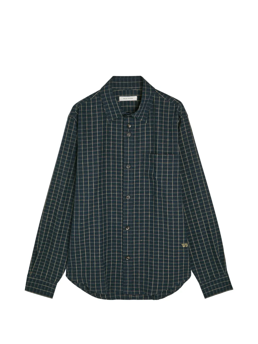 Wales Bonner checked shirt - Blu