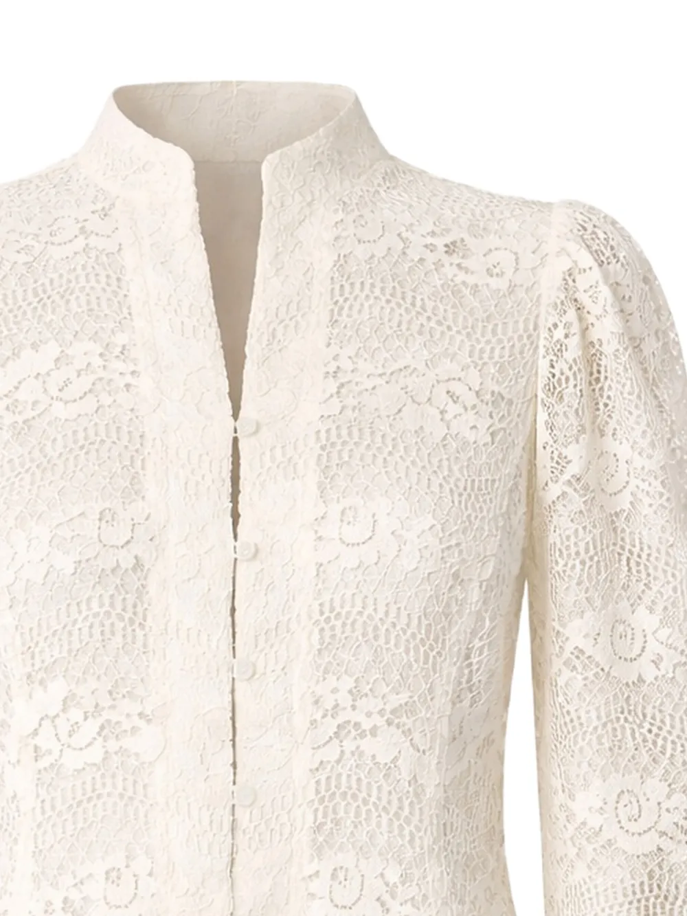 TWINSET Jack met macramé kant Wit