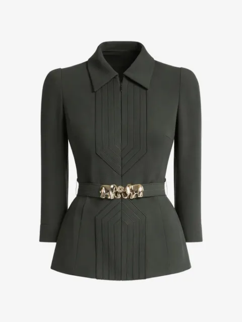 Elie Saab elephant-buckle jacket