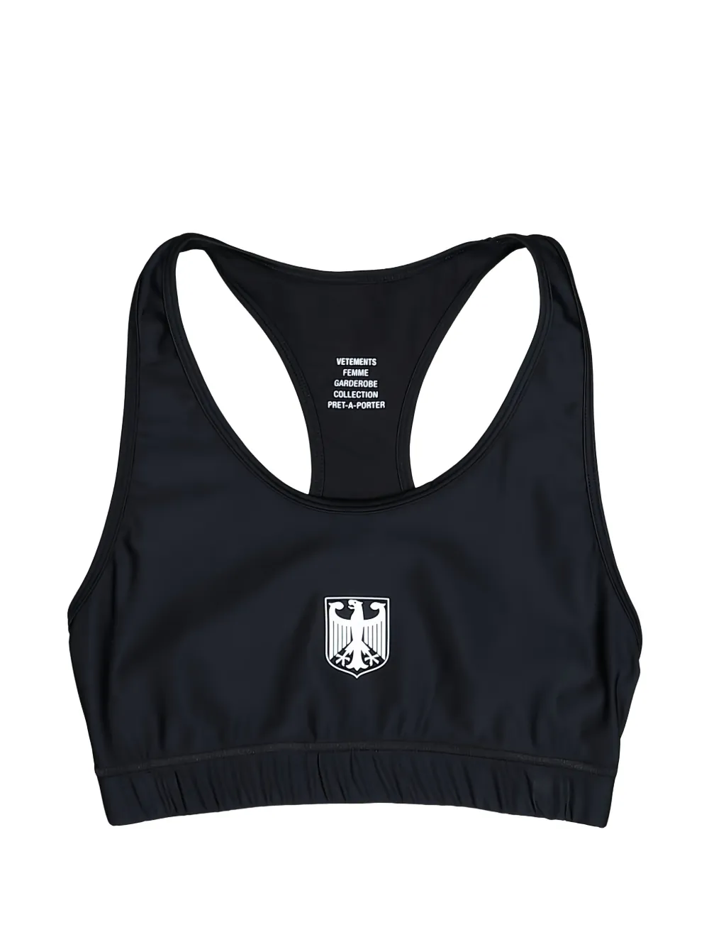 VETEMENTS eagle print top - Nero