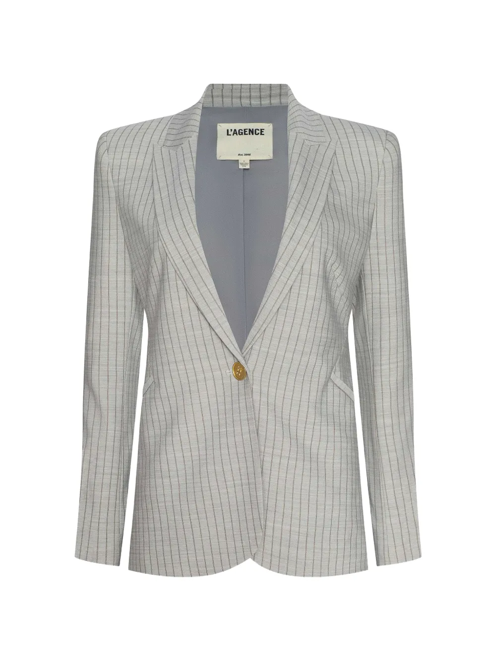 L'Agence Sheila striped blazer - Grigio