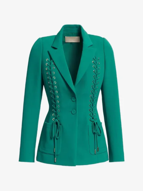 Elie Saab Cady lace-up blazer