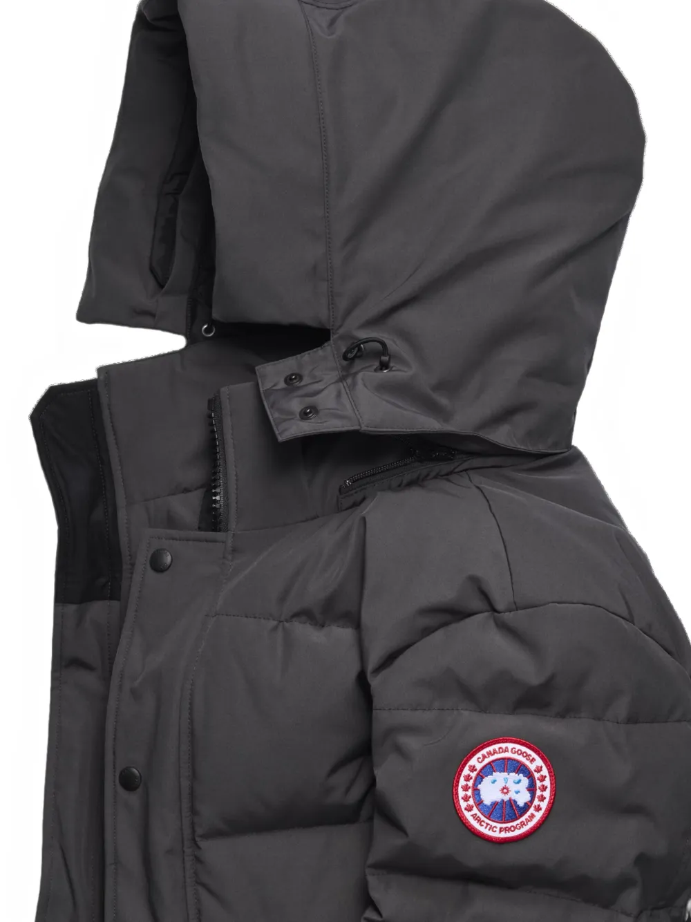 Canada Goose Wyndham gewatteerd jack met capuchon Grijs