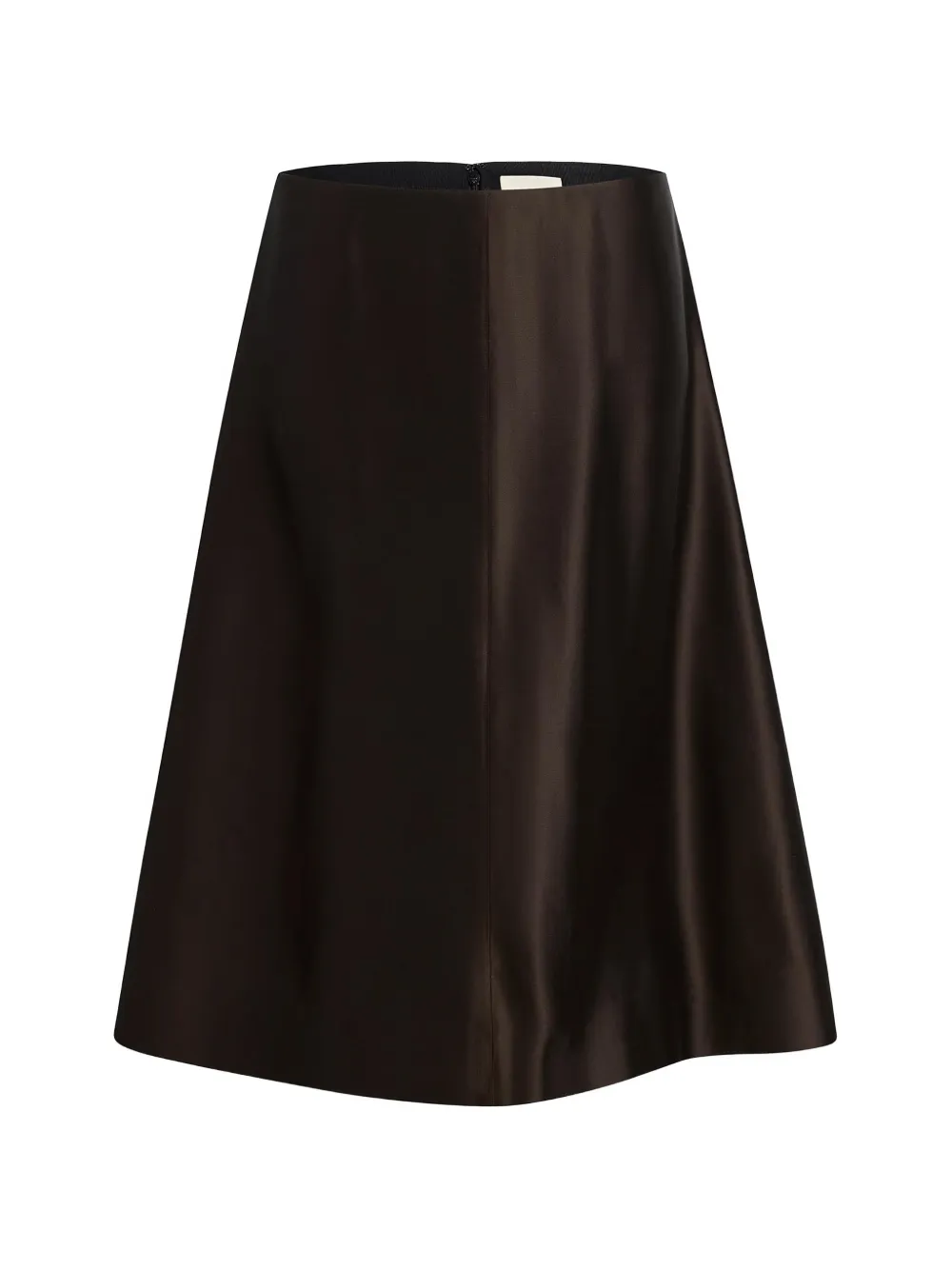 KHAITE A-line mid skirt - Marrone