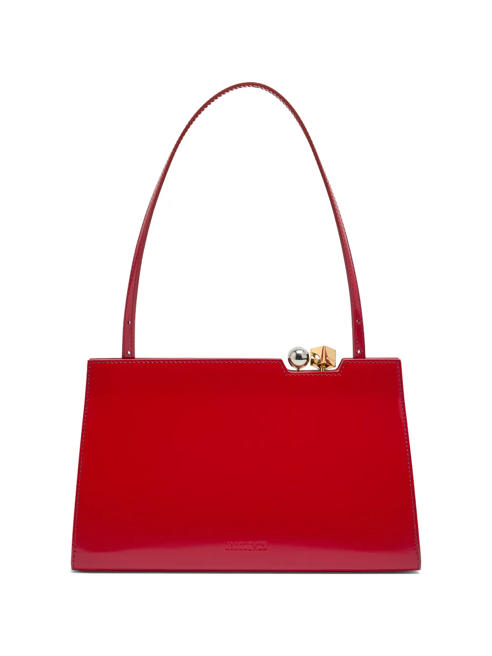 Jacquemus The Salon charm-detail shoulder bag - Rosso