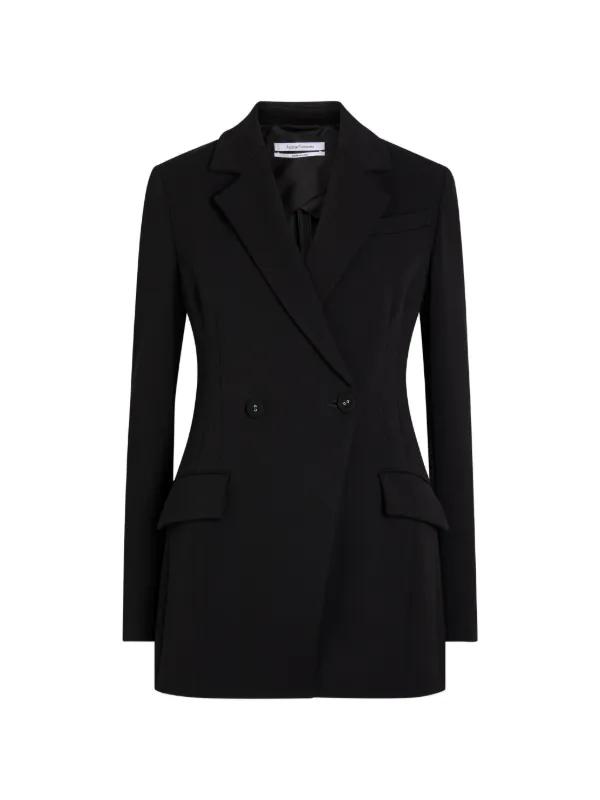 Another Tomorrow Blazer Com Abotoamento Duplo | Preto | FARFETCH BR