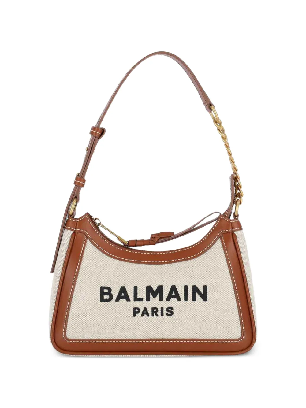 Balmain chain logo shoulder bag - Toni neutri