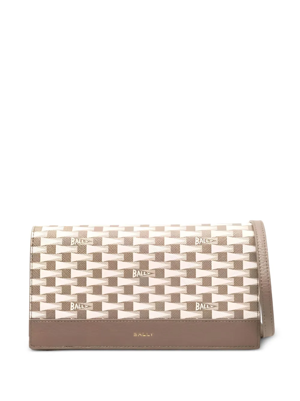 Bally Pennant Continental clutch bag - Marrone