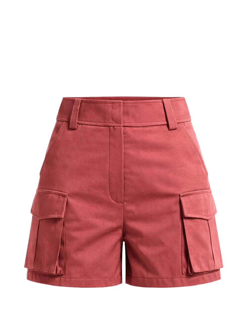 Elie Saab cargo gabardine shorts - Rosso