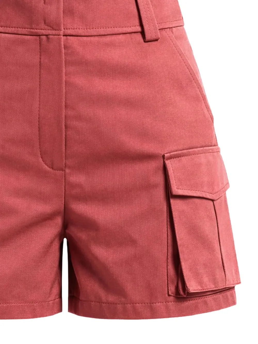 Elie Saab Gabardine cargo shorts Rood