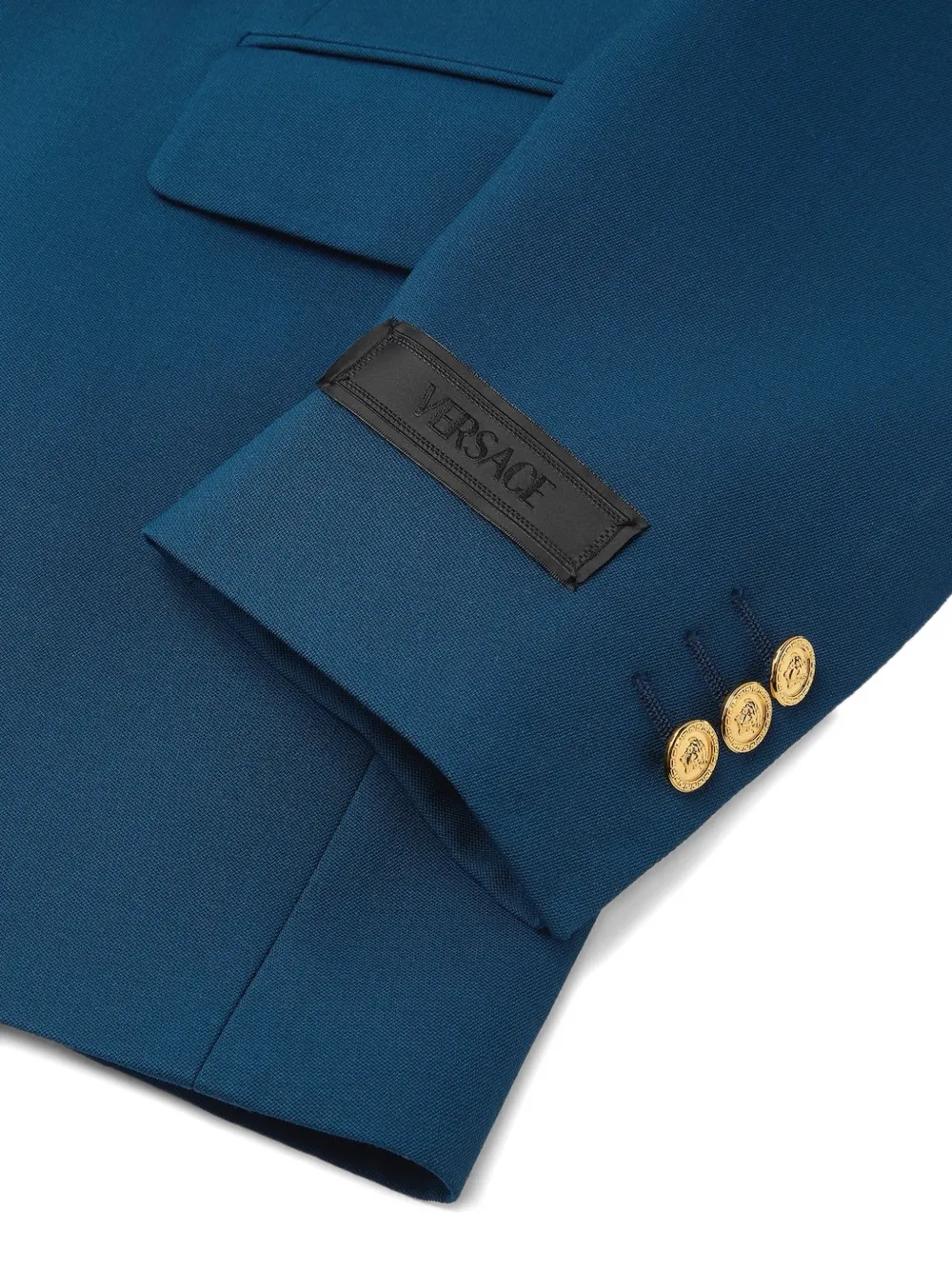 Versace Wollen blazer Blauw