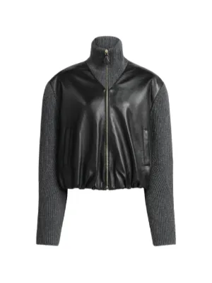Alaïa Zip Funnel-Neck Jacket Grey - Farfetch