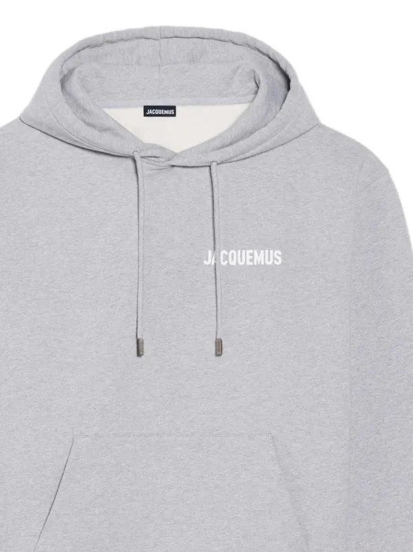 Jacquemus logo-detail Hoodie | Grey | FARFETCH