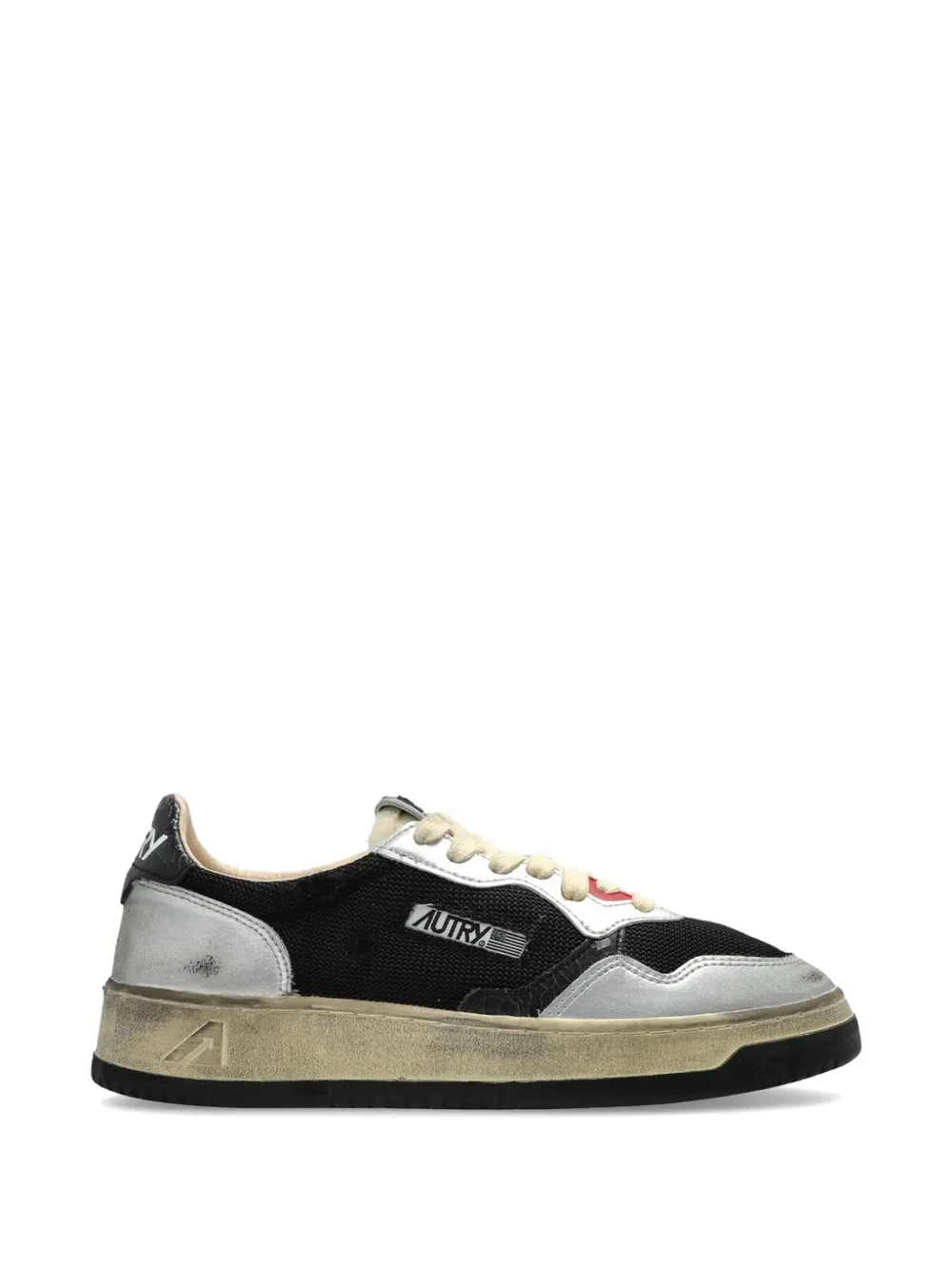 Autry Medalist Super Vintage leren sneakers Zwart