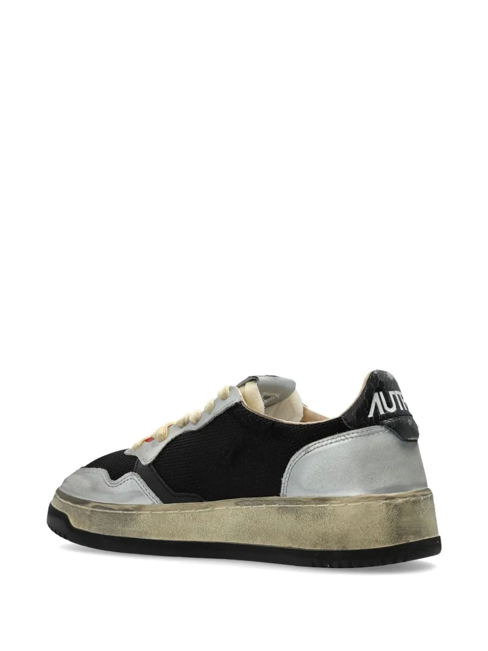 Autry Medalist Super Vintage leren sneakers Zwart