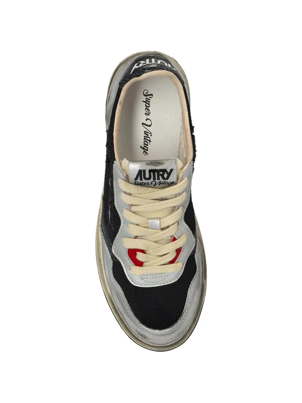 Autry Medalist Super Vintage leren sneakers Zwart