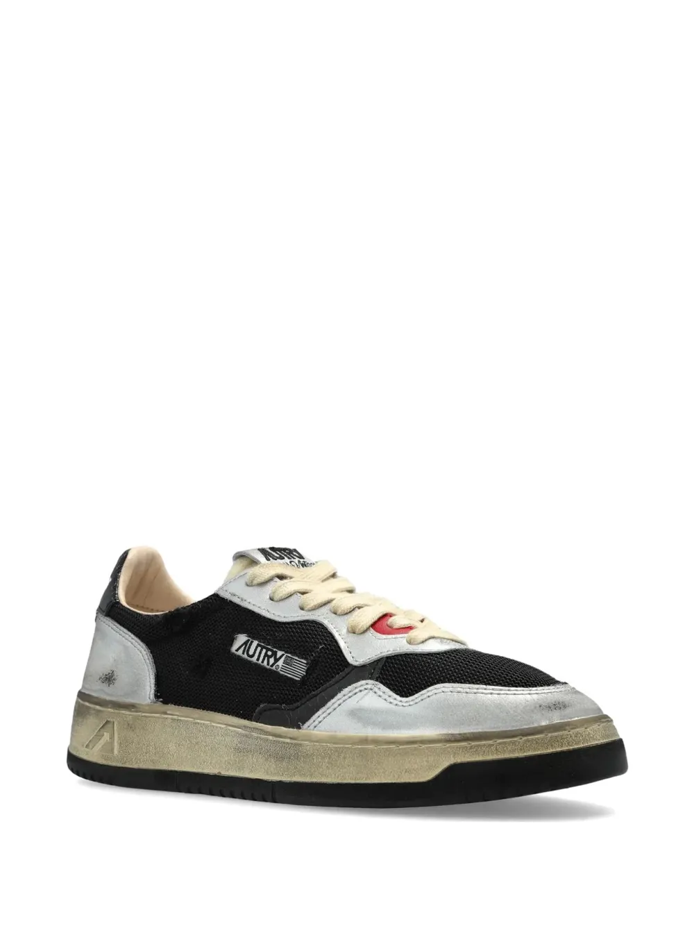 Autry Medalist Super Vintage leren sneakers Zwart