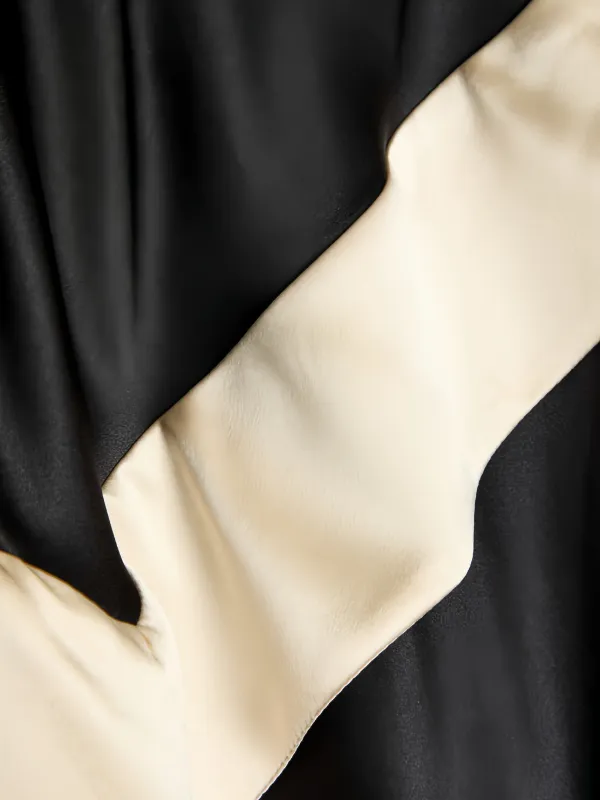 Reformation Women's Jillian Black Silk Dress | Size 10
