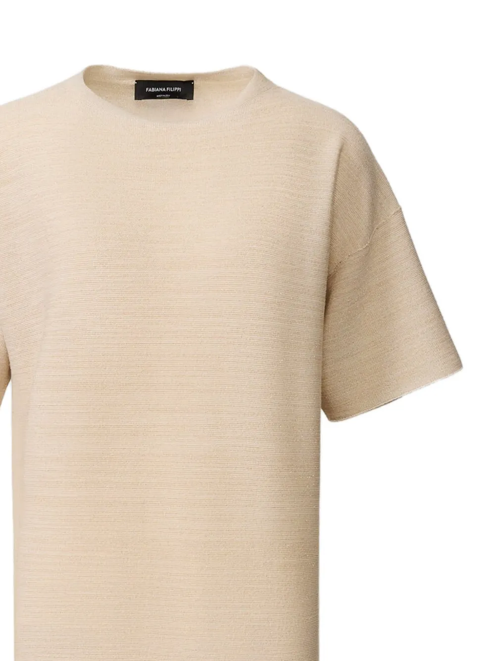 Fabiana Filippi Jurk met korte mouwen Beige