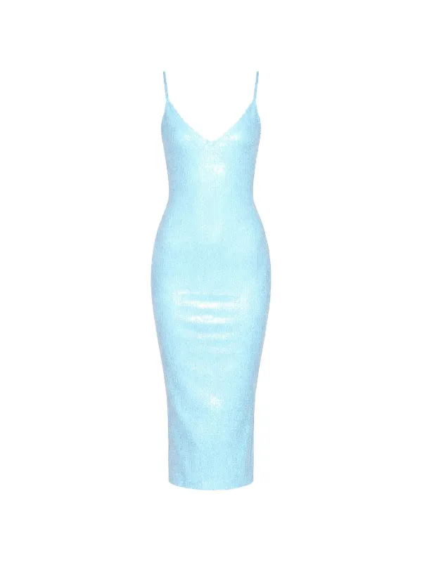 fleur du mal sequin dress Fleur Du Mal Sequin Knit Midi Dress