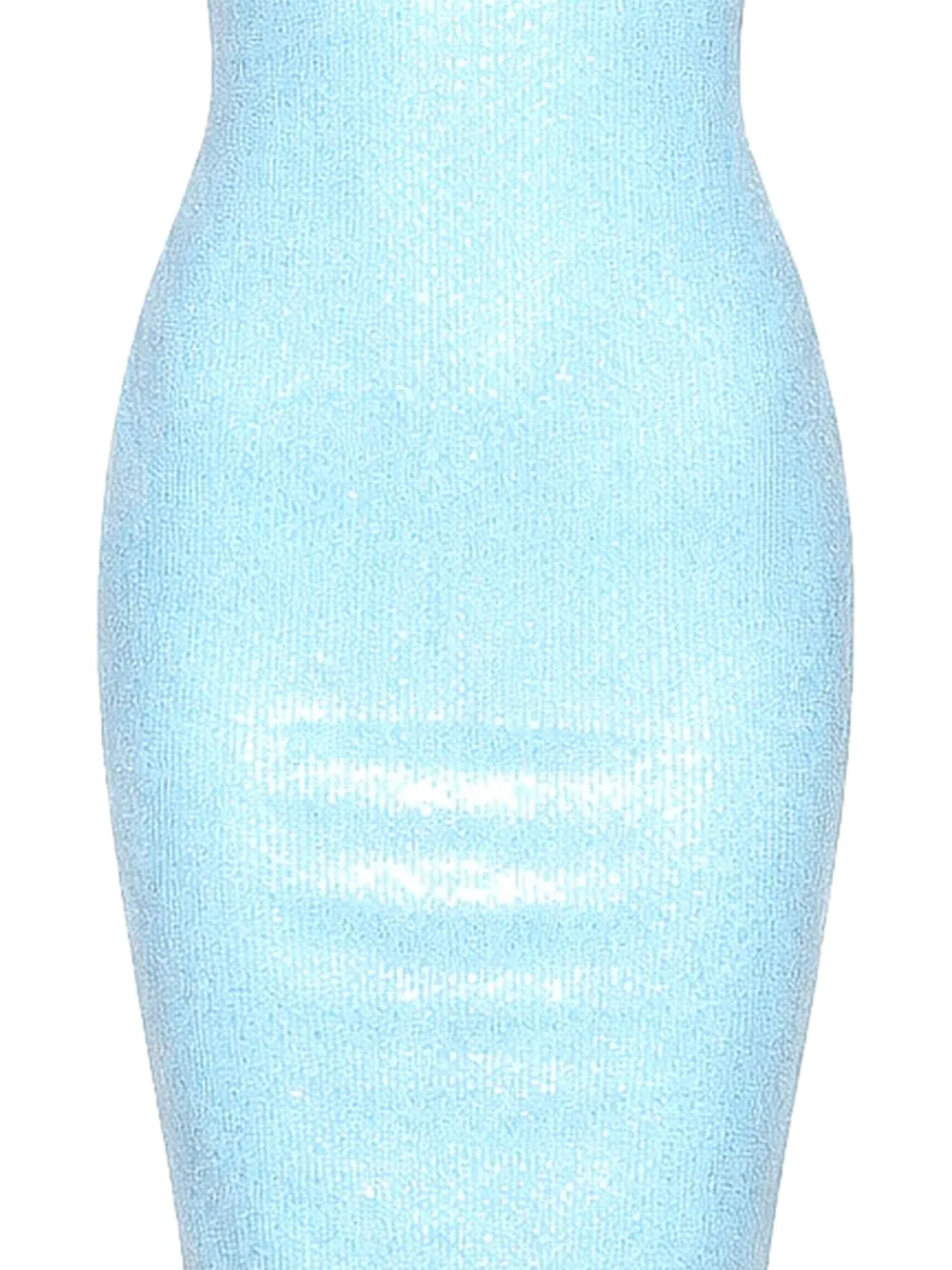Fleur Du Mal Midi-jurk met pailletten en V-hals Blauw