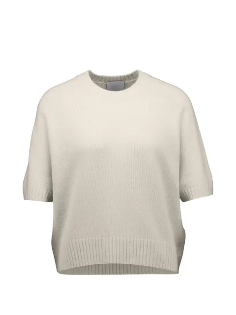 Allude short-sleeve cashmere sweater