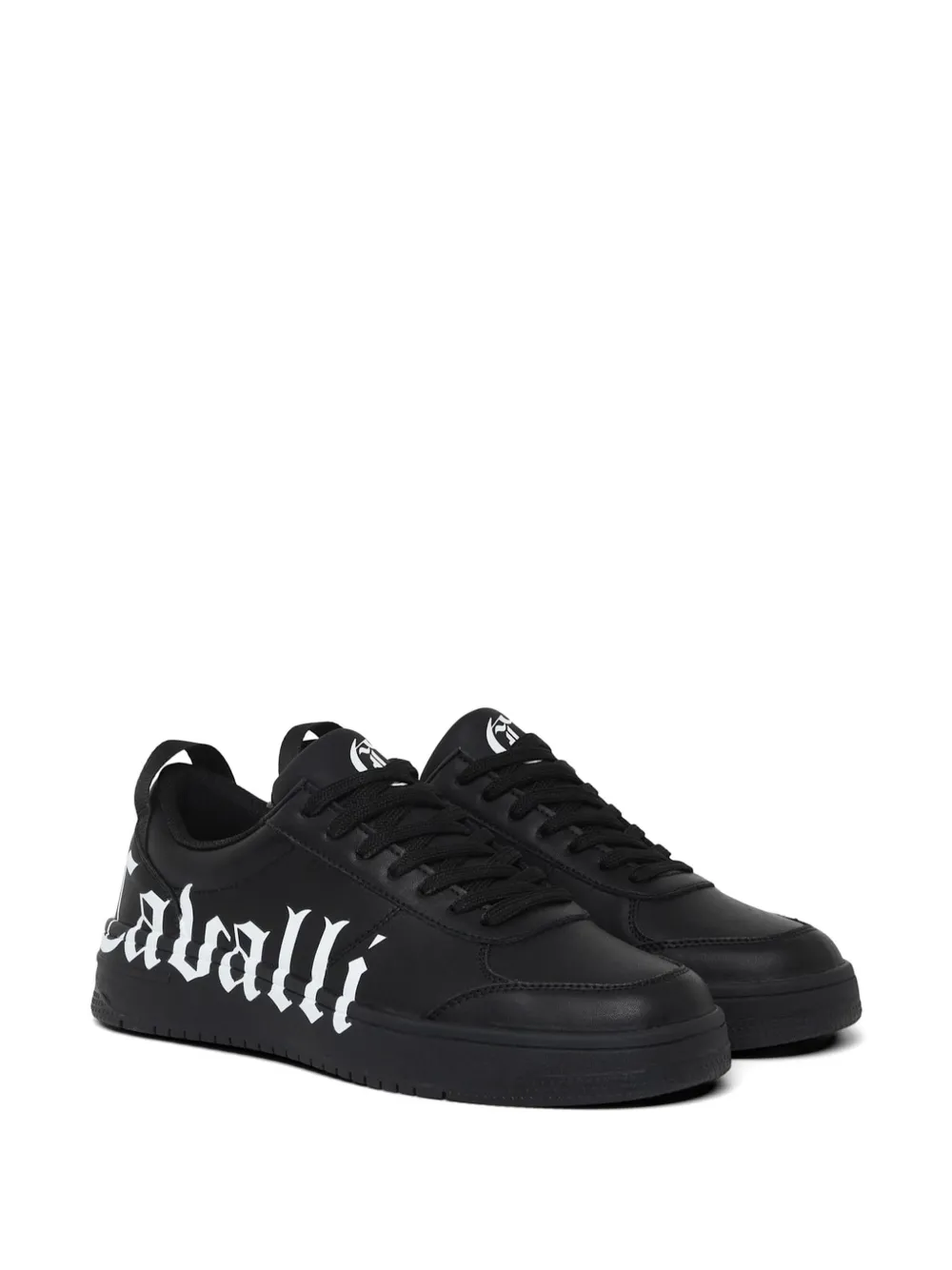 Just Cavalli logo-lettering sneakers Zwart