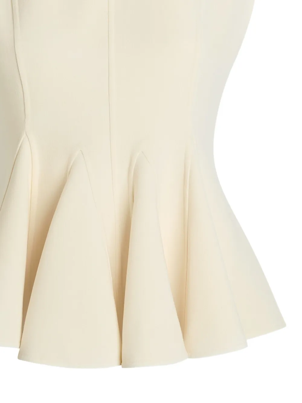  Another Tomorrow Panelled Flared Top - Neutrals 