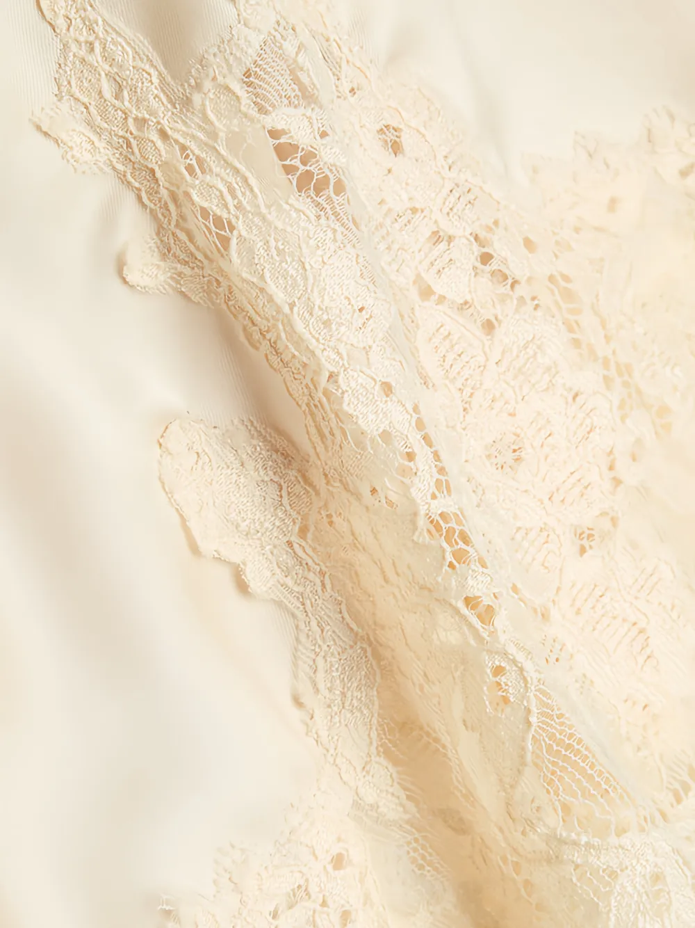  Reformation Lace Trim Shorts - Neutrals 