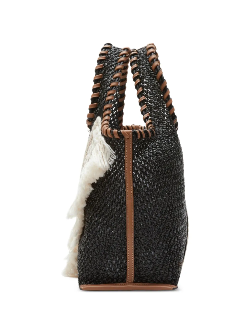 3.1 Phillip Lim Market mini-shopper met franje Zwart