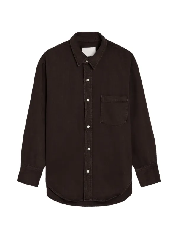 Citizens of Humanity Carter Curved-hem Shirt in Brown