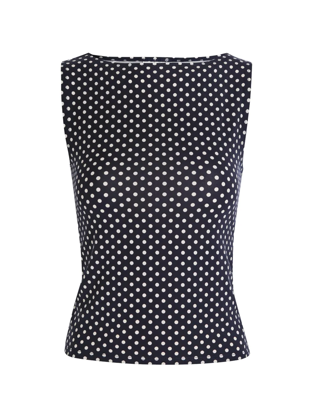 Reformation dusk knitted polka-dot top - Blu