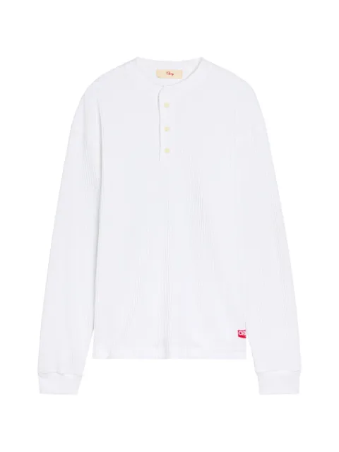 Cherry LA waffle button T-shirt