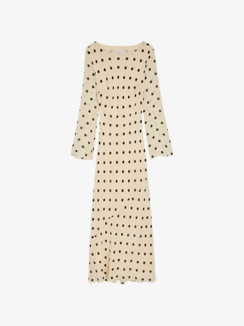Reformation Esra polka-dot midi dress