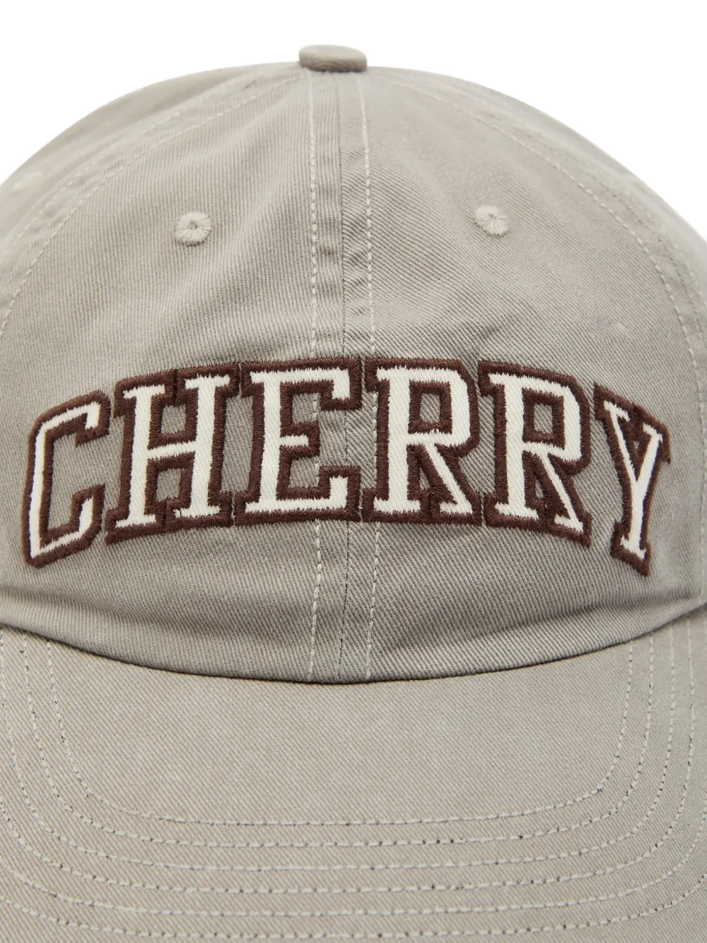  Cherry La Embroidered-logo Baseball Cap - Neutrals 