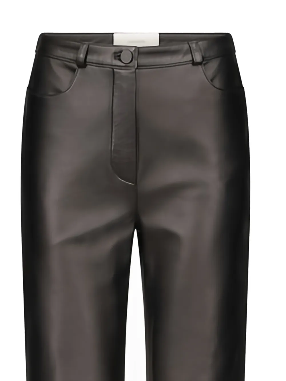 LouLou de Saison Leren broek Zwart