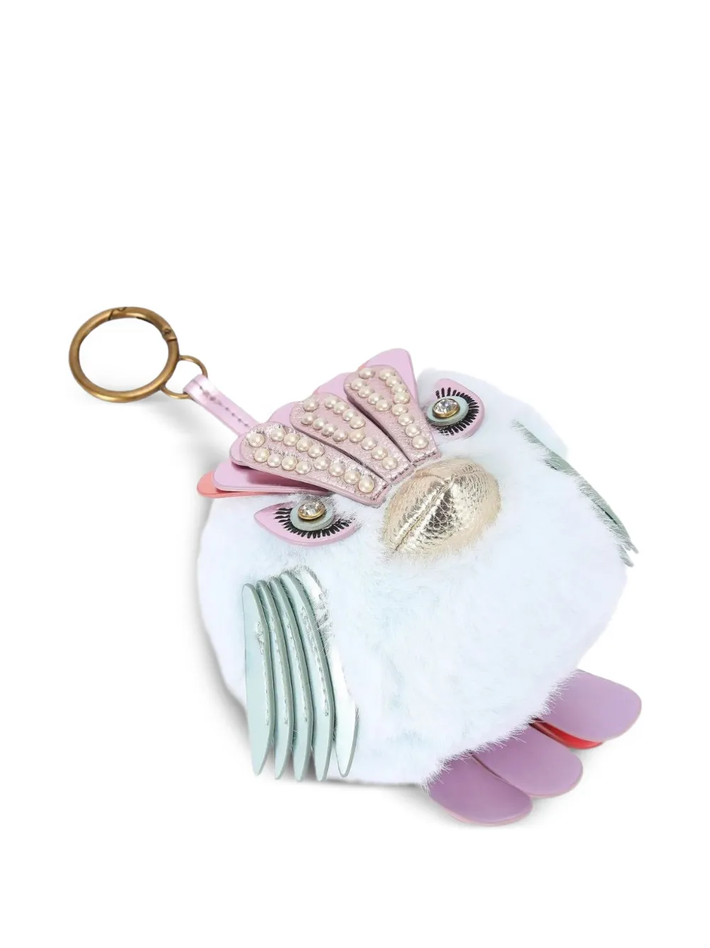 Pompom Eagle Charm Keyring