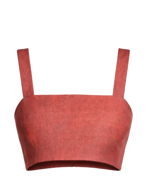 Elie Saab printed crop top