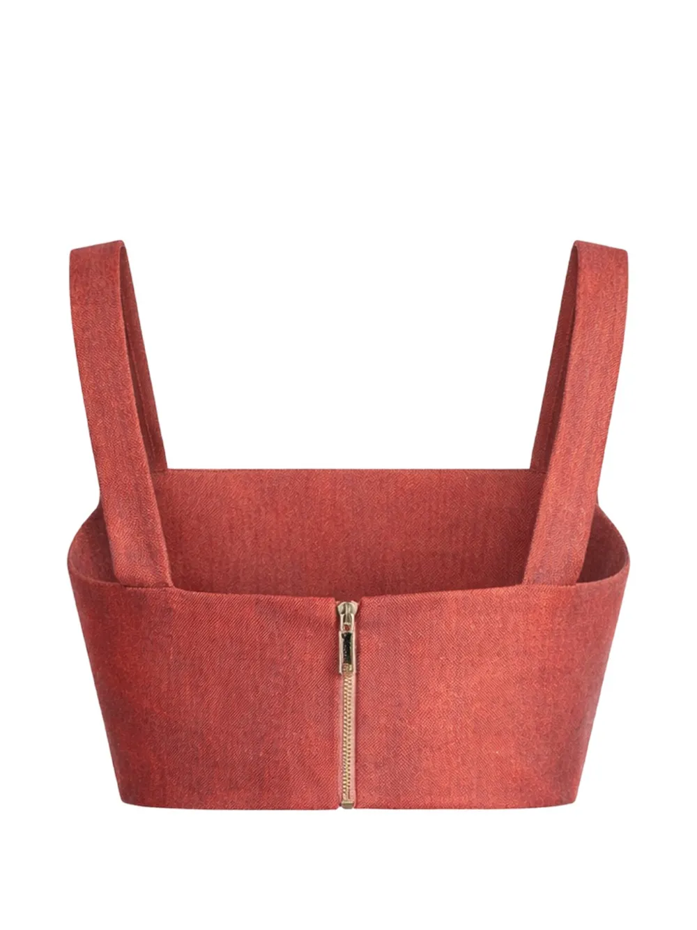  Elie Saab Printed Crop Top - Red 