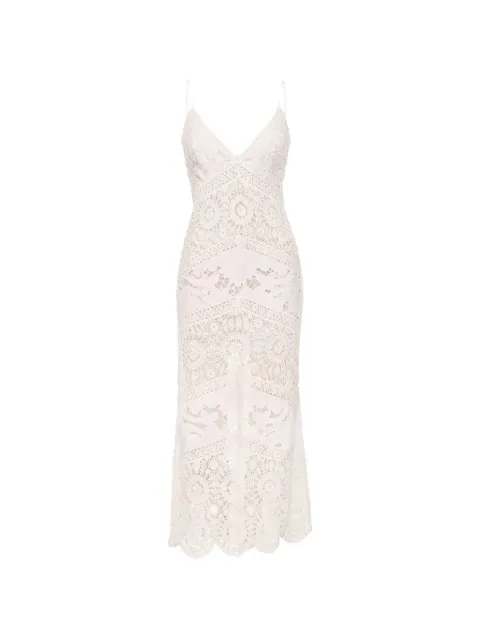 LoveShackFancy Abito Revoires all'uncinetto