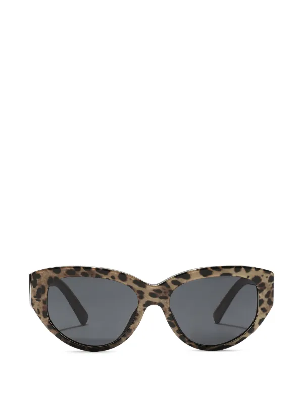 Dolce & Gabbana Eyewear レオパード キャットアイ サングラス