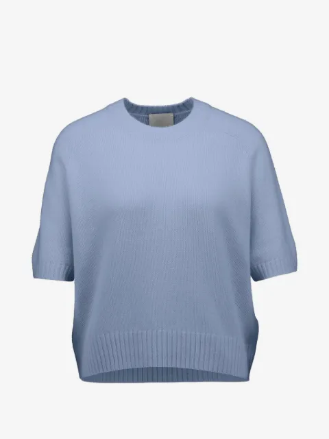 Allude short-sleeve cashmere sweater