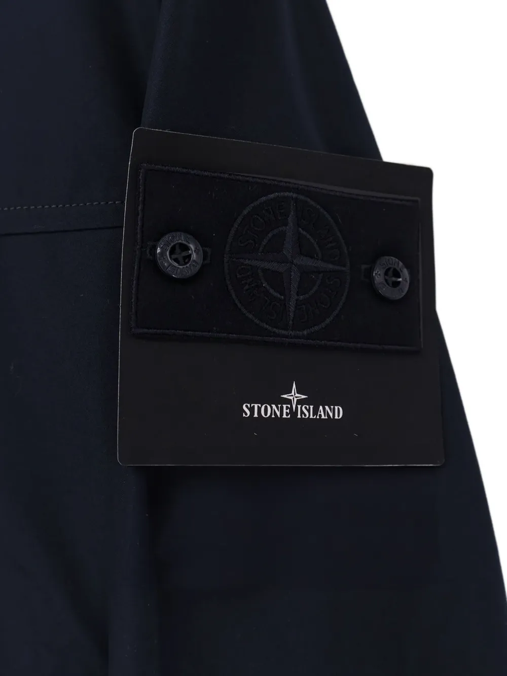  Stone Island Logo-patch Hooded Jacket - Blue 