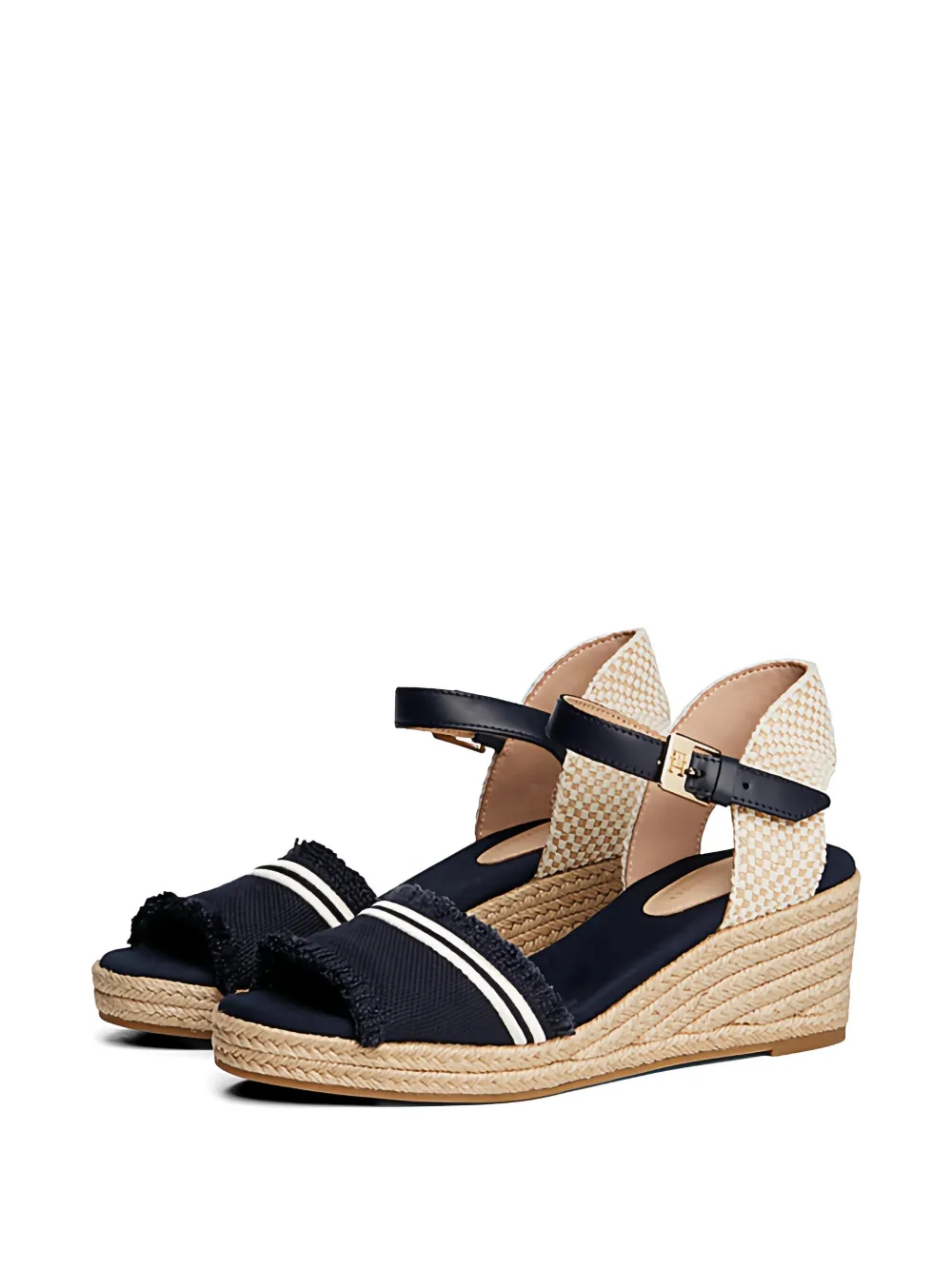 Tommy Hilfiger Gerafelde espadrilles Blauw